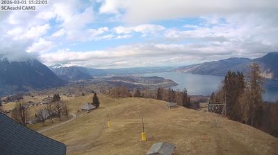 Aeschi bei Spiez: Aeschiried: Skihütte Aeschiried - Skilift Aeschiallmend Ag - Lake Thun