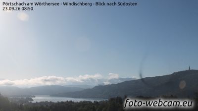 Portschach am Worther See: Pörtschach am Wörthersee - Windischberg - Blick nach Südosten