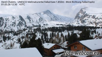 Reichenau: Heidi-Chalets - UNESCO-Weltnaturerbe Falkertsee 1.850m - Blick Richtung Falkertspitz