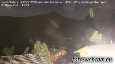 Reichenau: Heidi-Chalets - UNESCO-Weltnaturerbe Falkertsee 1.850m - Blick Richtung Falkertspitz