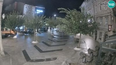 Webcam Senj: Center of - city - Pavlin square - Live Cam Dalmatia