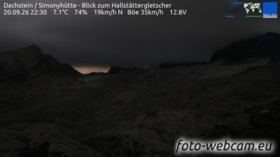 Hallstatt: Dachstein - Simonyhütte - Blick zum Hallstättergletscher