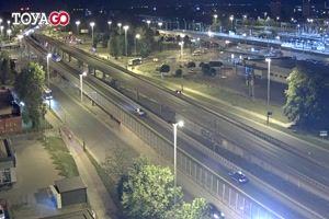 Lodž: Osiedle imienia Mikolaja Kopernika: Włókniarzy - Kaliska estakada