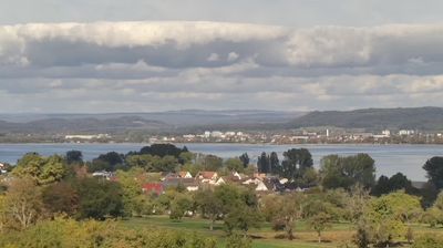 Gaienhofen: Livespotting - Webcam über dem Bodensee mit Alpenpanorama und Seeblick