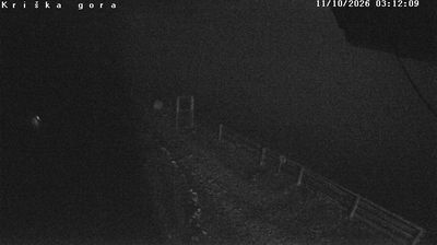 Webcam Trzic › South-east: Vzletišče Kriška gora - Tolsti vrh