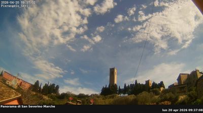 Live webcam in San Severino Marche, Itàlia