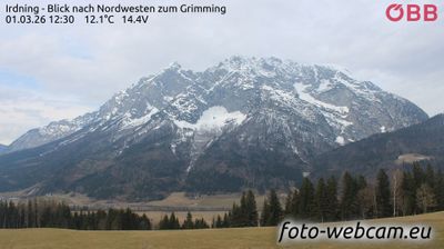 Sankt Martin am Grimming: Irdning - Blick nach Nordwesten zum Grimming