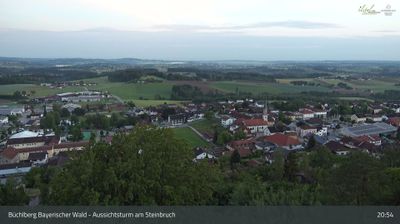 Buchlberg: Bayerischer Wald - Aussichtsturm am Steinbruch, Blick auf