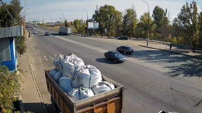 Astrakhan: Астрахань, мост через р. Волга, пост ДПС "Новый мост", 1