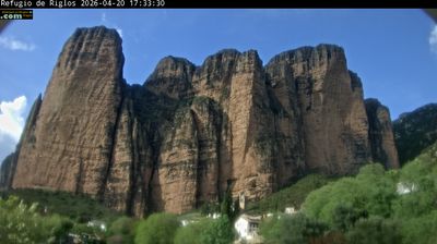 Live webcam in Las Peñas de Riglos, Espanya