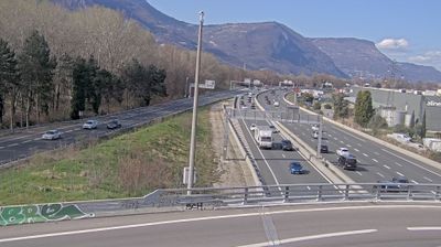 Saint-Egreve: Entrée de l'A480 au nord de Grenoble