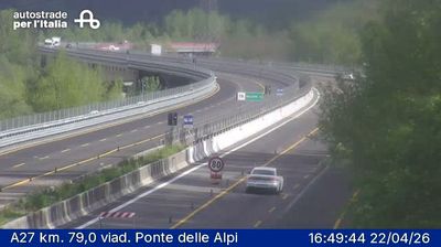Live webcam in Ponte nelle Alpi, Itálie