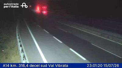 Colonnella: A14 km. 318,4 decel sud Val Vibrata