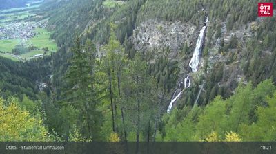 Webcam Gemeinde Umhausen: Umhausen, Ötztal - Stuibenfall