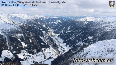 Gemeinde Innervillgraten: Kreuzspitze - Villgratental - Blick nach Innervillgraten