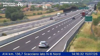Misano Adriatico: A14 km. 136,7 Scacciano lato N iti Nord
