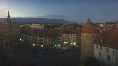Webcam Yverdon-les-Bains: Place Pestalozzi - Yverdon-les-Bains Castle