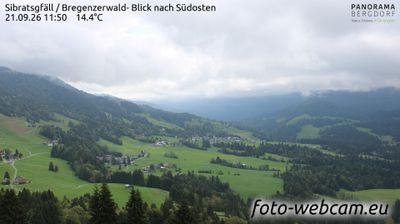 Sibratsgfall: Bregenzerwald- Blick nach Südosten
