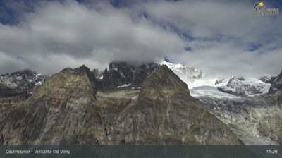 Courmayeur: Versante Val Veny, Monte Bianco