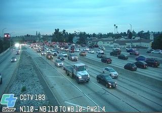 Los Angeles: University Park › North: I-110 : (183) NB 110 to WB 10