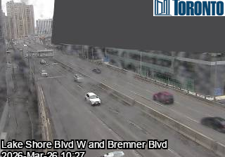 Webcam: Old Toronto: South Core: Gardiner Expressway near York Street