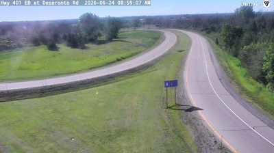 Tyendinaga › South: Highway 401 at Deseronto Road, Looking South