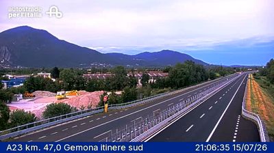 Osoppo: A23 km. 47,0 Gemona itinere sud