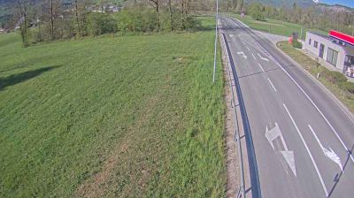Webcam Bohinj: R1-209, Bitnje - Bohinjska Bistrica, pred Bohinjsko Bistrico