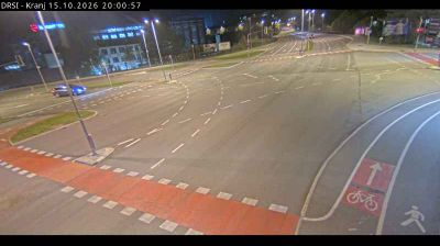 Webcam Kranj: Strazisce: R2-412, Kranj, Ljubljanska cesta
