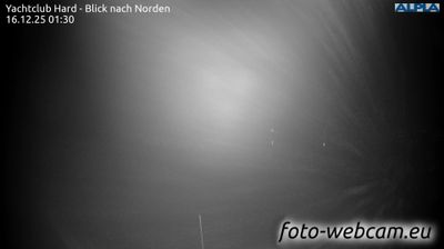 Webcam Marktgemeinde Hard: Yachtclub Hard - Blick nach Norden