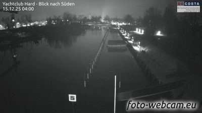 Webcam Marktgemeinde Hard: Yachtclub Hard - Blick nach Süden