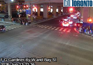 Webcam: Old Toronto: South Core: Lake Shore Boulevard near Bay Street