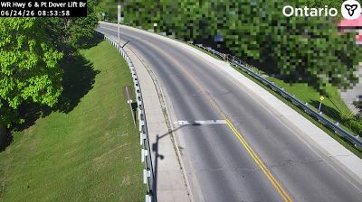 Port Dover › West: Highway 6 at - Lift Bridge, Looking West