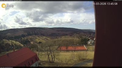 Hora Svate Kateriny: Město - Panorama západ