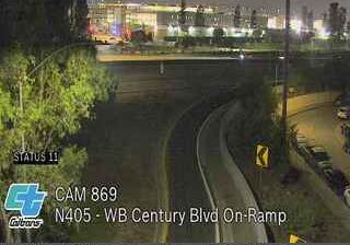 Inglewood › North: I-405 : (869) WB Century Blvd On-Ramp