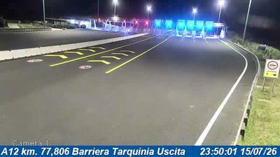 Tarquinia: A12 km. 77,806 Barriera - Uscita