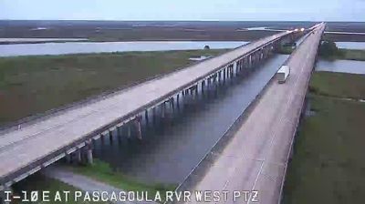 Gautier: I-10 at Pascagoula River Bridge (West)