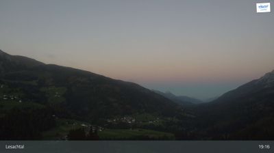 Lesachtal: Plassegge, Blick ins Tal (Richtung Gailtal - Unterkärnten)