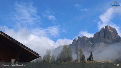 Welschnofen - Nova Levante: Carezza - Hotel Moseralm, Rosengarten