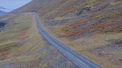 Olafsfjorur: Ólafsfjarðarvegur við Sauðanes