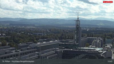 St. Polten: Hochhaus Neugebäudeplatz, Klangturm - Regierungsviertel
