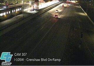 Hawthorne › West: I-105 : (307) Crenshaw Blvd On-Ramp