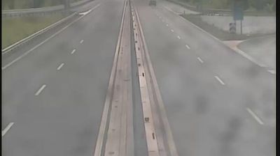 Zadnja slika ob 12h: Hitra cesta Razdrto - Vrtojba, priključek Ajdovščina 2