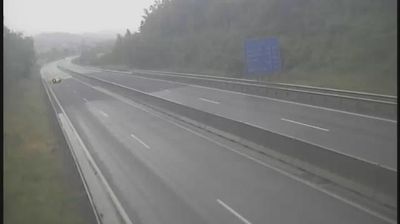 Zadnja slika ob 12h: Hitra cesta Razdrto - Vrtojba, priključek Selo