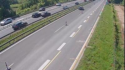 Zadnja slika ob 12h: Avtocesta Maribor - Ljubljana, priključek Šentjakob, Podgorica