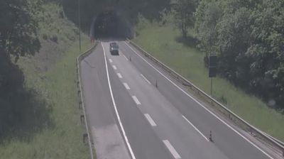 Zadnja slika ob 12h: Avtocesta Ljubljana - Obrežje, razcep Malence