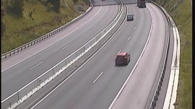 Zadnja slika ob 12h: Avtocesta Ljubljana - Obrežje, pri Pluski