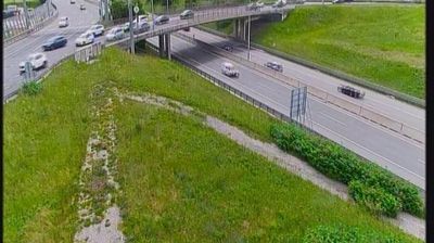 Zadnja slika ob 12h: Ljubljana - severna obvoznica, rondo Tomačevo