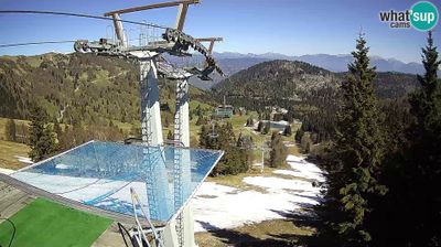 Zadnja slika ob 12h: Sorica, smučišče Soriška planina