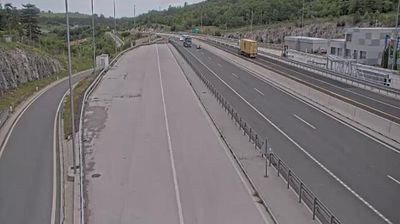 Zadnja slika ob 12h: Avtocesta Ljubljana - Koper, Videž, Hrpelje-Kozina